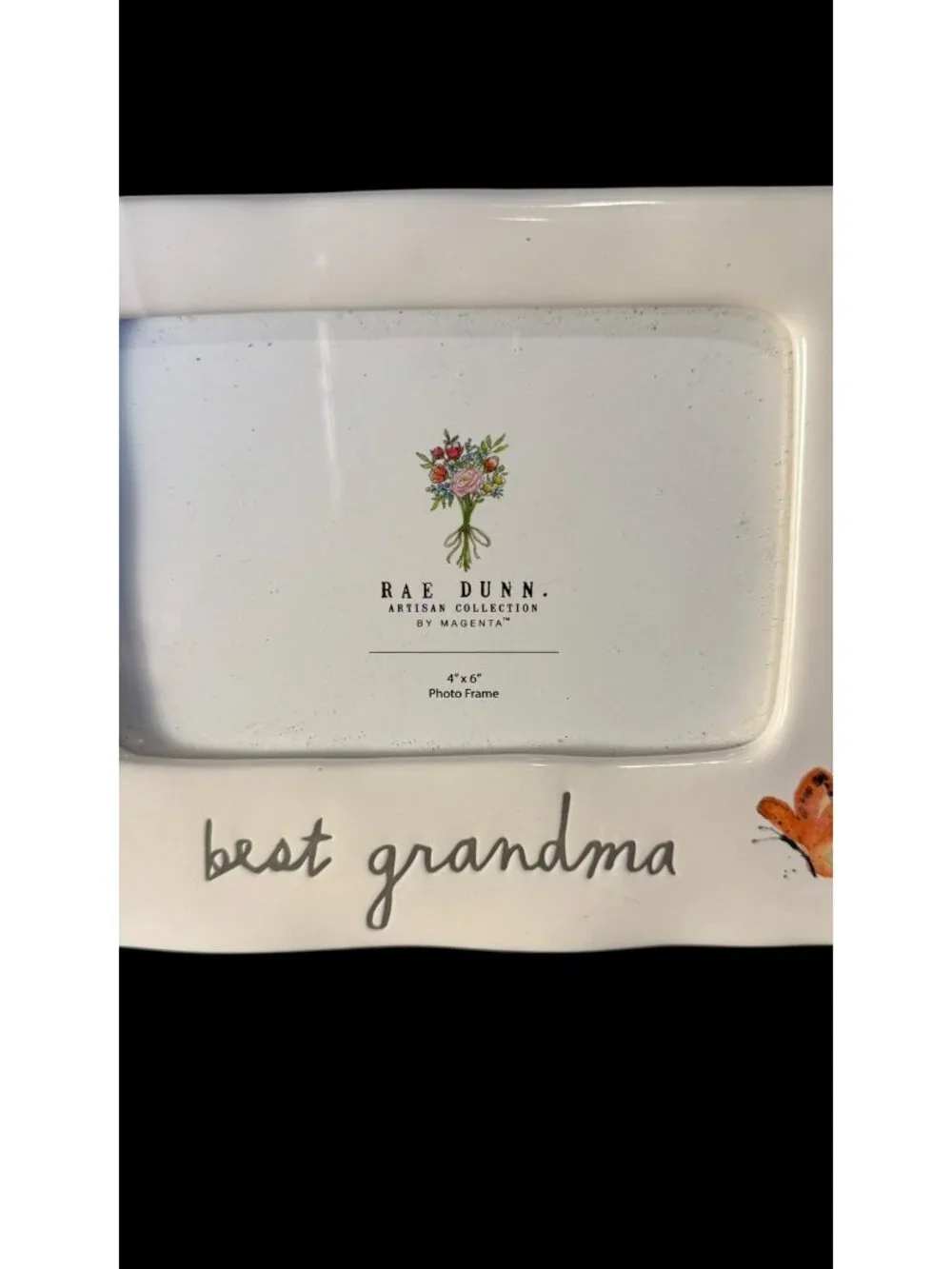 NEW Rae Dunn Best Grandma Ever  Butterfly Picture Frame 4